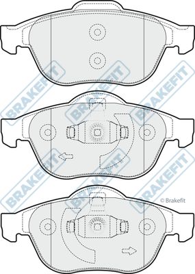 APEC BRAKING Bremžu uzliku kompl., Disku bremzes PD3262